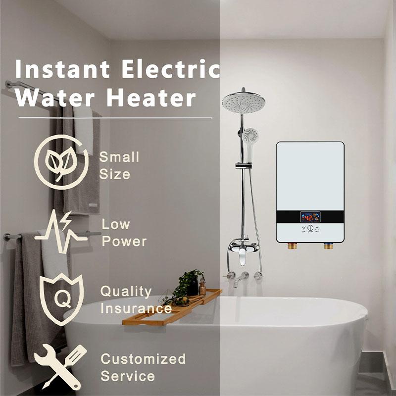 Instant Heated Electric Water Heater Bathing Household Water Storage Bathroom Small Quick Heating Small Kitchen Treasure