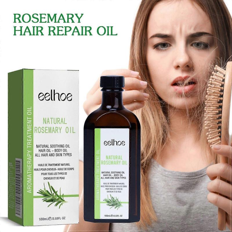 HW EELHOE Natural Rosemary Hair Oil for Damaged Colored Hair 100ml Smooth Fragrant Treatment