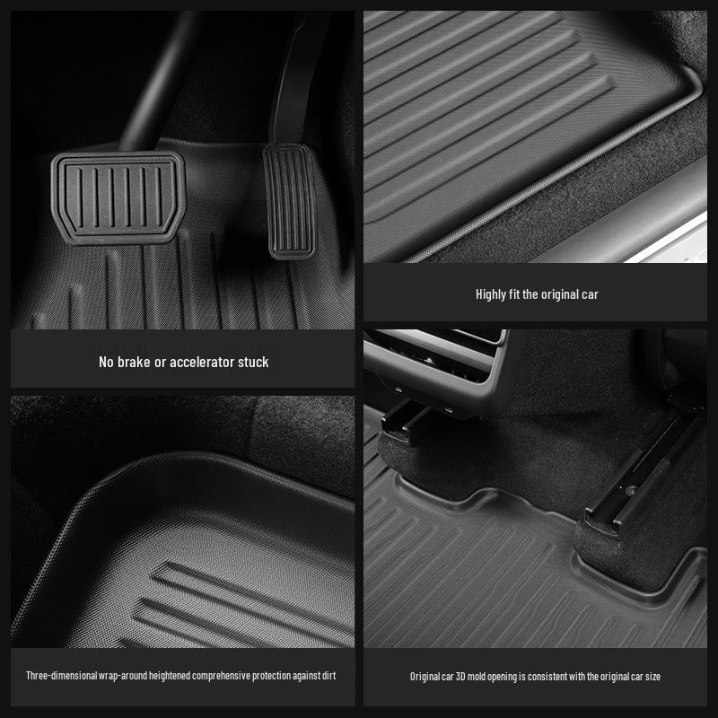 Fits Tesla Model Y (2025) Floor and Trunk Mats, Left/Right Hand Drive, Full TPE.