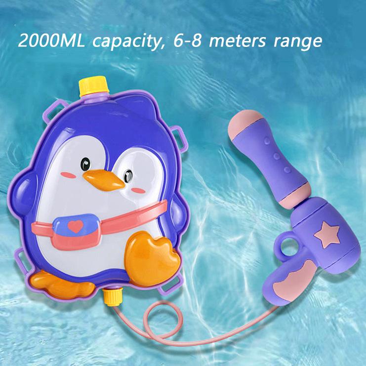 Children Summer Water Guns Outdoor Beach Water Battle Wimming Pool Party Backpack Spray Water Gun Cartoon Animals Water Gun Kids