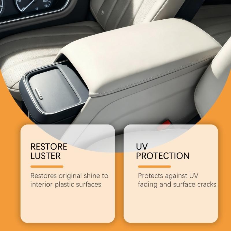 Car Interior Restorer Paste Deep Cleans And Revives Leather Plastic Surfaces For Long Lasting Protection Renewal Cream
