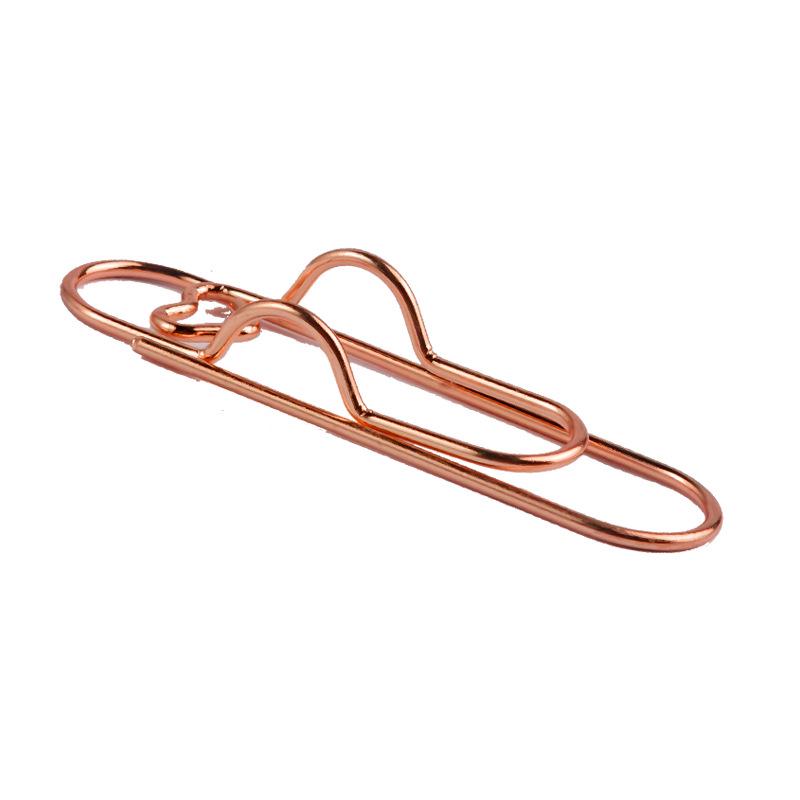 Heart-Shaped Metal Pen Holder Clip - Creative Notebook Accessory