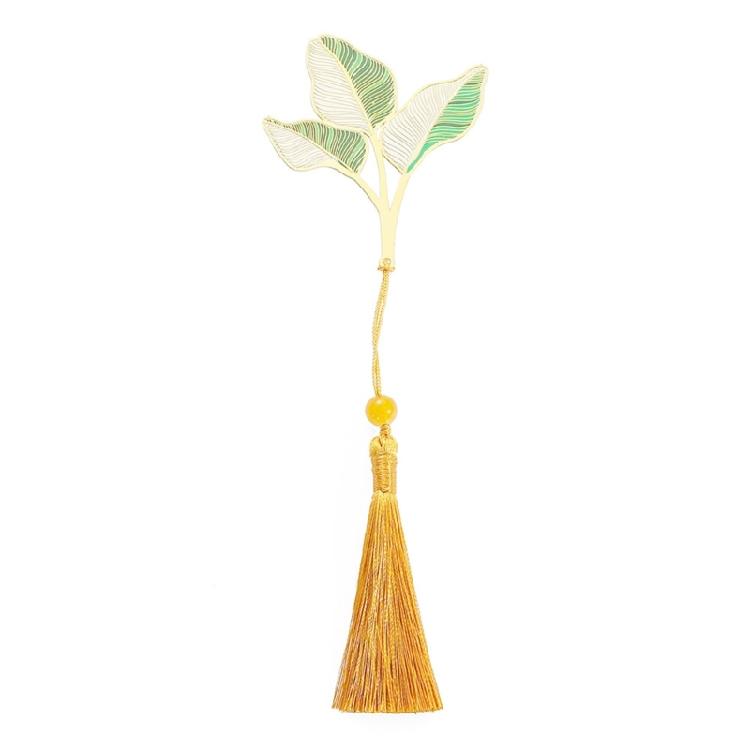 5 Pcs/Set Creative Book Markers Metal Reading Bookmarks Leaf Shape Page Markers Chinese Style Bookmarks for Book Lovers