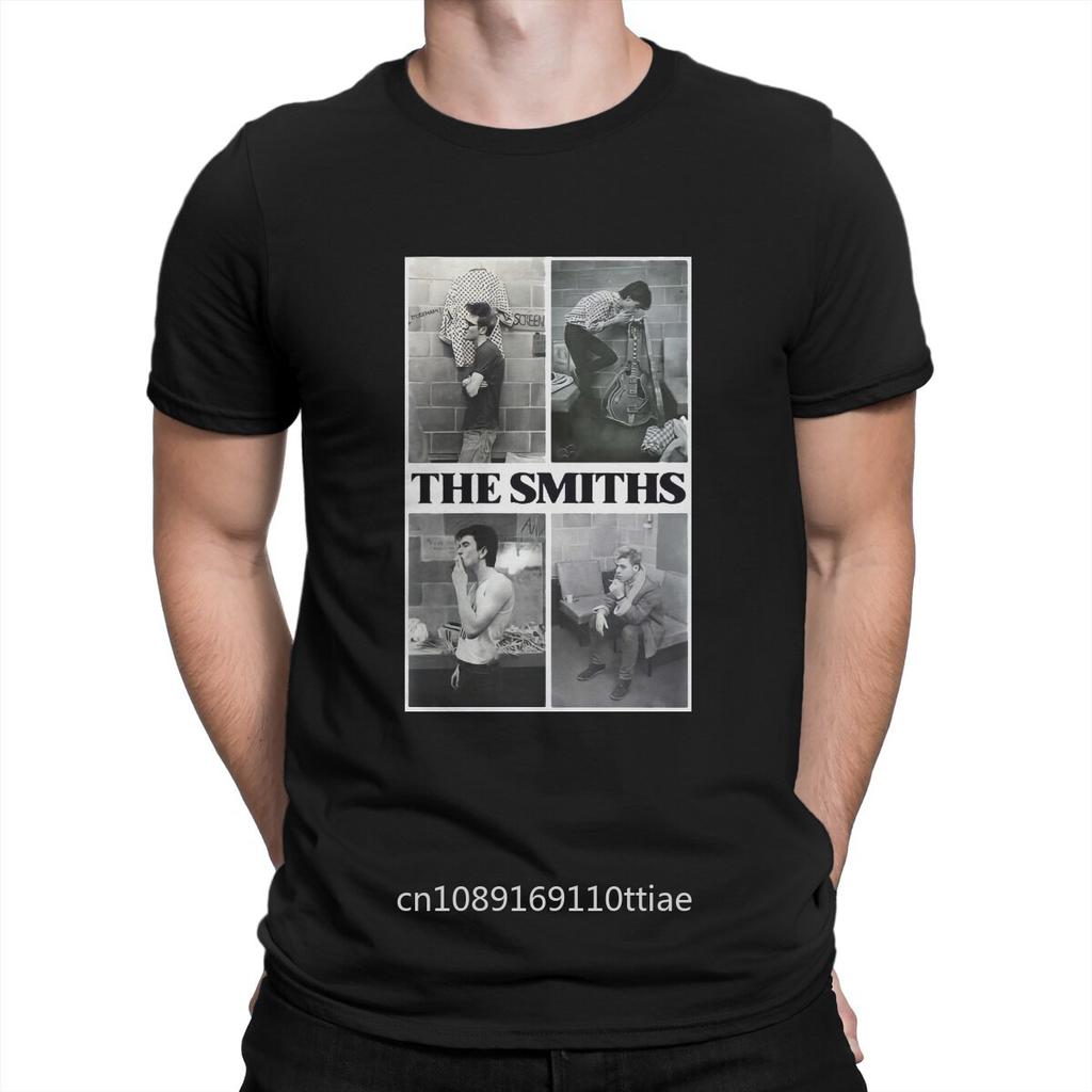 Vintage British Rock Bands In The 80s unisex T-Shirt for Men Crewneck Cotton T Shirt The Smiths Short Sleeve Tees New Arrival Tops