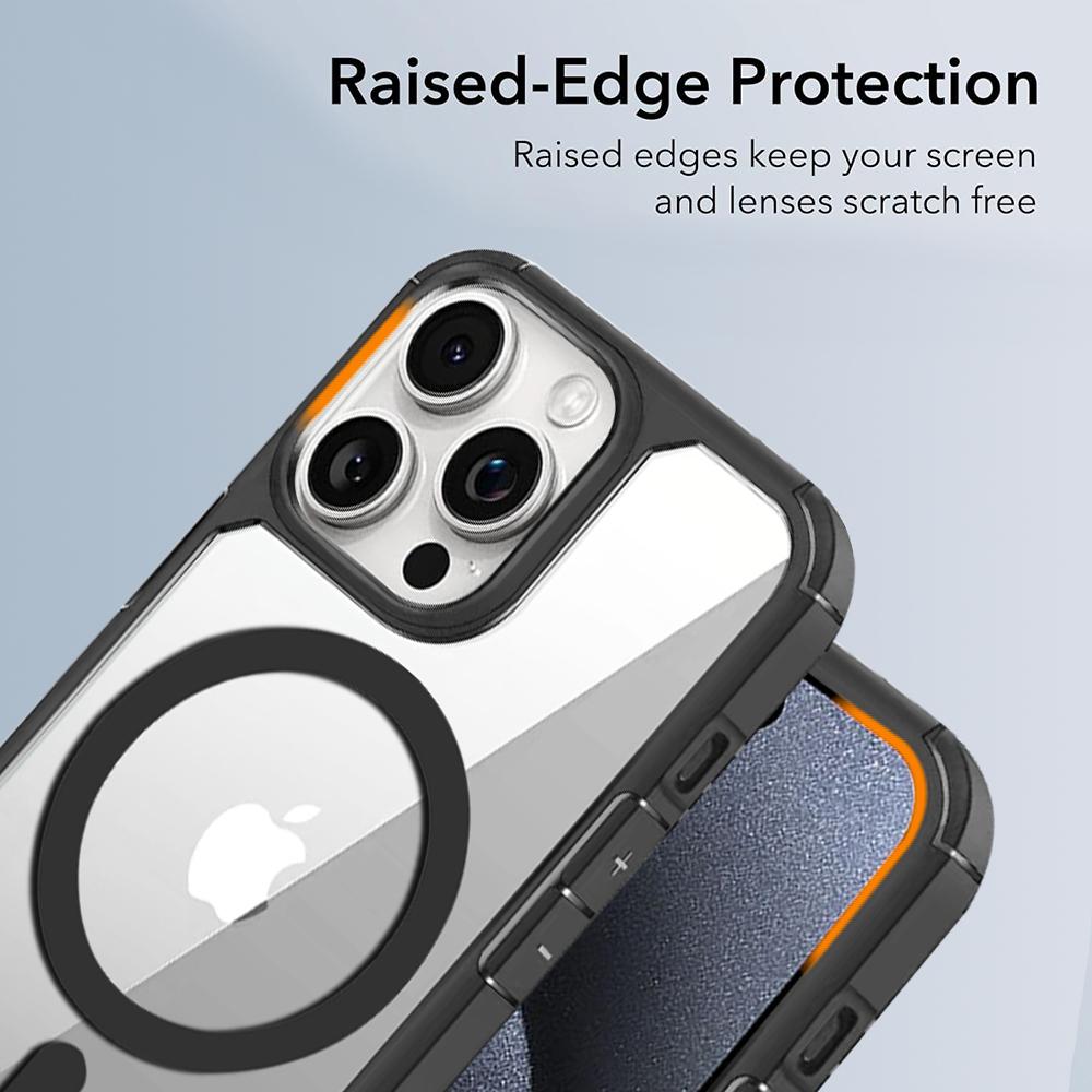 For iPhone 14 Pro Magnetic Case TPU + Acrylic Phone Back Cover Compatible with MagSafe