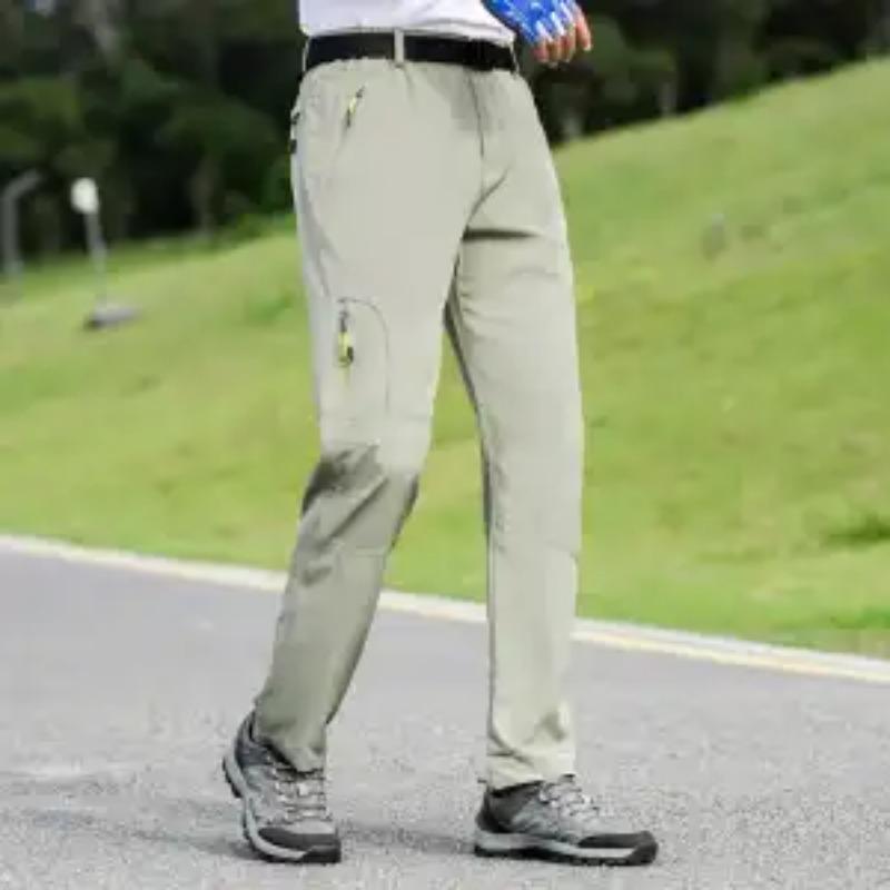 Schnelltrocknende Herren Sommer Dünne Elastische Atmungsaktive Lockere Große Größe Jacke Hose Outdoor Sport Freizeithose