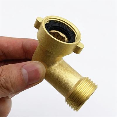 Brass Garden Hose Connector Elbow Union Joint Connector Plumbing Pipe Fittings Copper Connection Adapters Spigot Extender