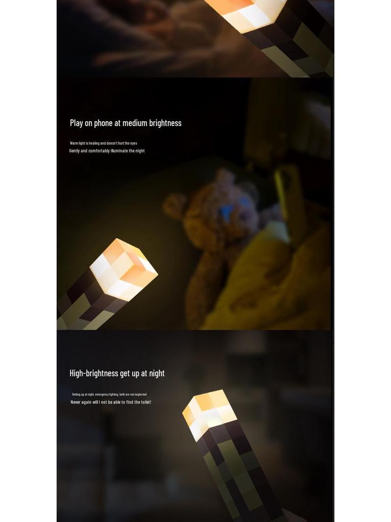 Magnetic Torch Lamp for Gaming Decor - Night Light and Atmosphere Model
