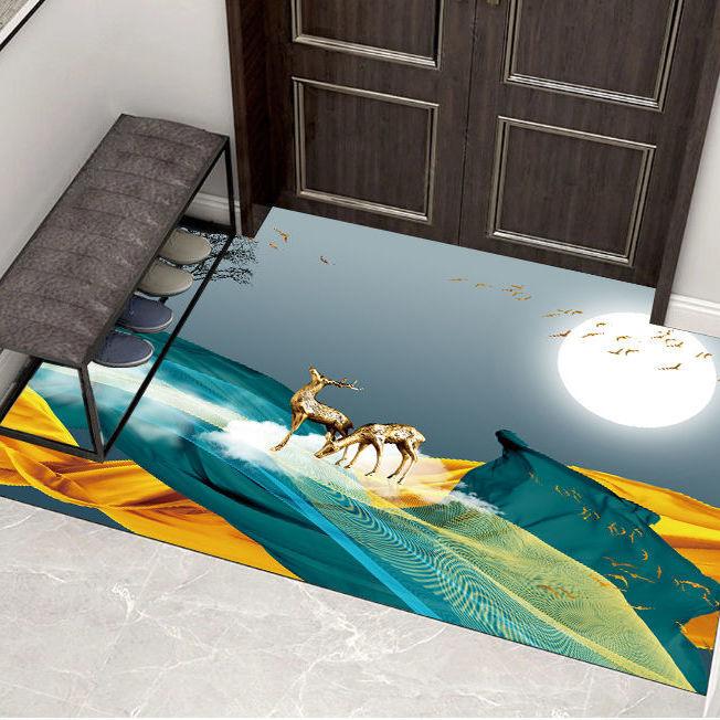 Entrance Mat Floor Mats Non-Slip Back Rubber Welcome Doormat Bathroom Kitchen Mat