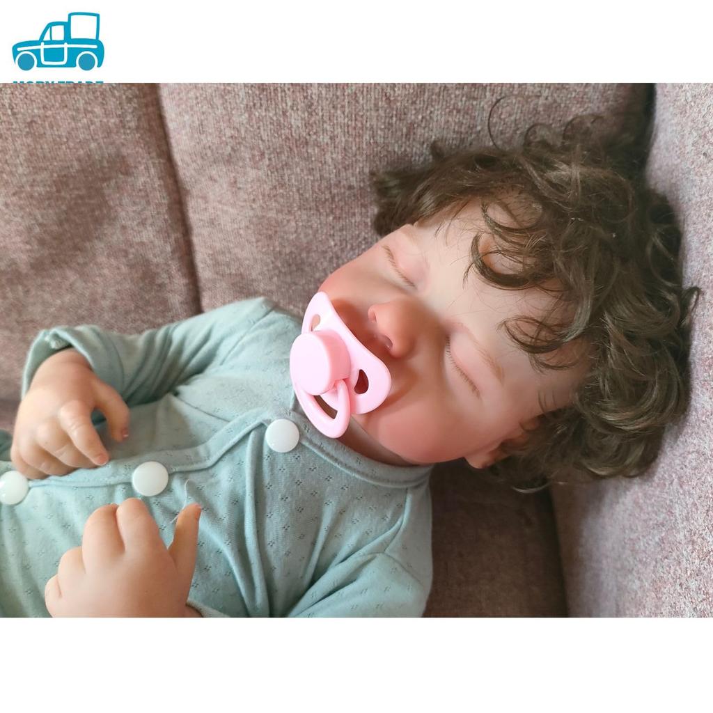 Morytrade Baby Doll Reborn Doll 45cm Měkký materiál Koupání Péče o děti Praktika péče o děti (Spící)