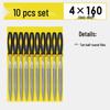 Mini Assorted Steel File Set: Triangular & Flat Files for Metal & Wood Grinding