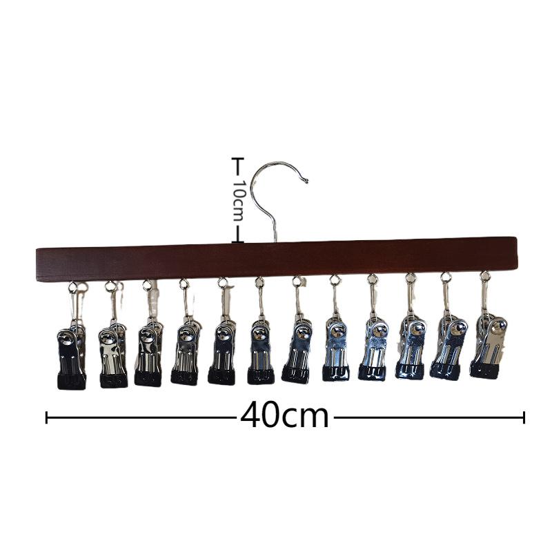 Closet Organizer with 10 Clips, Space Saving Hanging Closet Organizer, Space-Saving Hat Scarf Clothespins for Jeans Skirts Socks