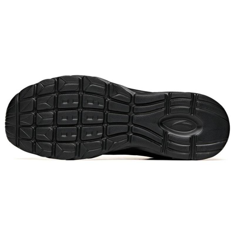Anta Fabric Slip Resistant, Breathable, Lightweight Low top Running Shoes Men's Black Gold Sneakers 912525502F-4