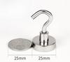 Neodymium Iron Boron Magnetic Hook Hanger, E16 Metal Magnetic Suction Cup, Punch-Free Installation.