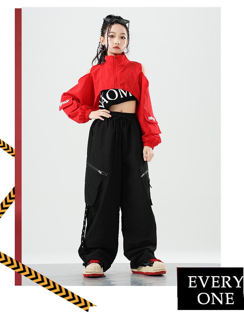 Girls' Trendy Jazz Dance Outfit - Stylish Fashion Show & Street Style Costume