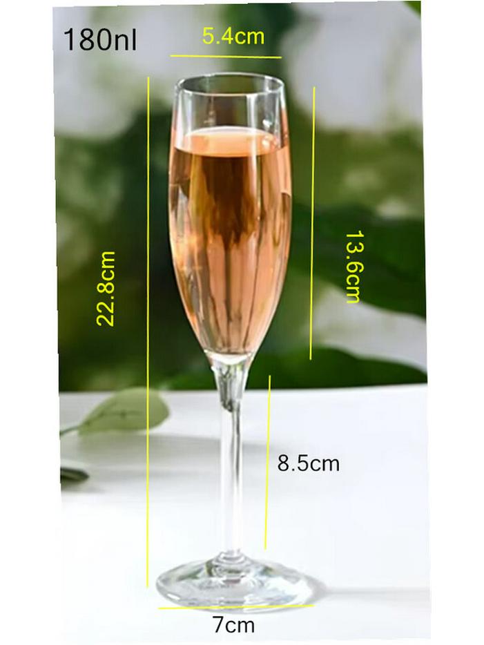 ZISIZ Transparent Acrylic Red Wine Glass