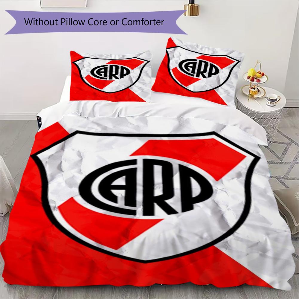CA River Plate Pattern Bedding,Quilt Set Quilt Cover Pillowcase Home Birthday Gift(1 * duvet cover + 2 * pillowcase, without core)_lx