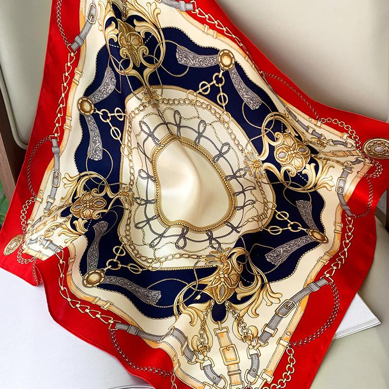 

53 * 53 см шелковичный маленький квадратный шарф многофункциональный профессиональный модный декоративный шелковый шарф для весны и осени теплая шаль 53*53CM