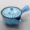 Hasami Ware Rizaemon Kiln Blue Carved Sparrow Mouth Teapot Tea 391088 (with Strainer)