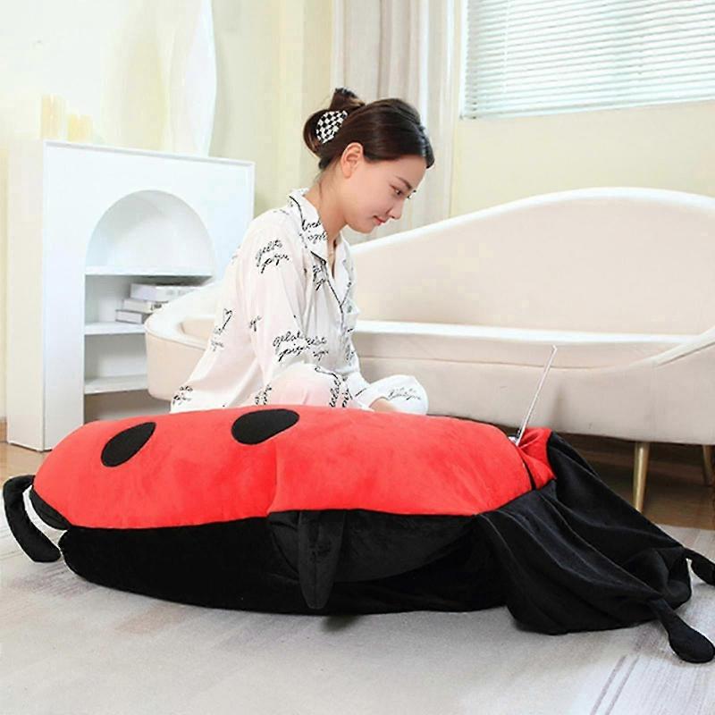 Wearable Ladybug Pillow Cute Warm Sleeping Wearable Plush Removable Oversized 100cm/39.4in Giant