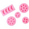5 Pieces Strawberry Silicone Molds Orange 3D Fondant Molds Craft Cake Molds  for Cupcake Candy