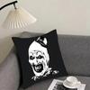 Classic Movie Terrifier Cushion Cover Pillowcase Ultra Soft Skin Friendly Fabric Cloud Like Comfort & Concealed Zipper