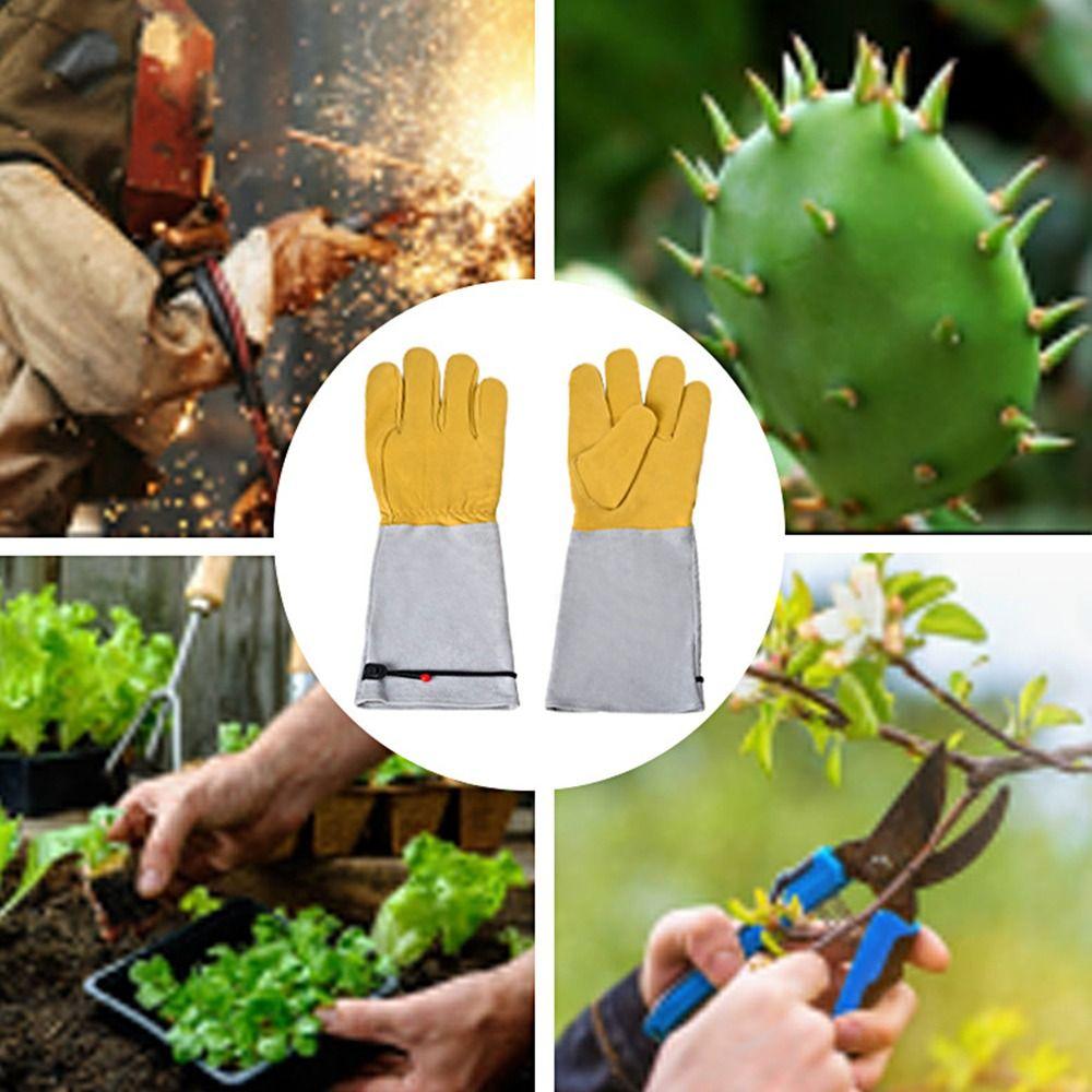 Breathable Thorn Proof Gardening Gloves Long-sleeved Rose Pruning Gloves Work Gloves Men Women