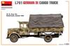 MiniArt L701 German Cargo Truck Plastic Model MA35450 1/35 3-Ton