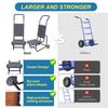 Thickened Chairs Transporter Multifunctional Metal Pull Cart Chair Transport Vehicle for Restaurant Wedding Outdoor