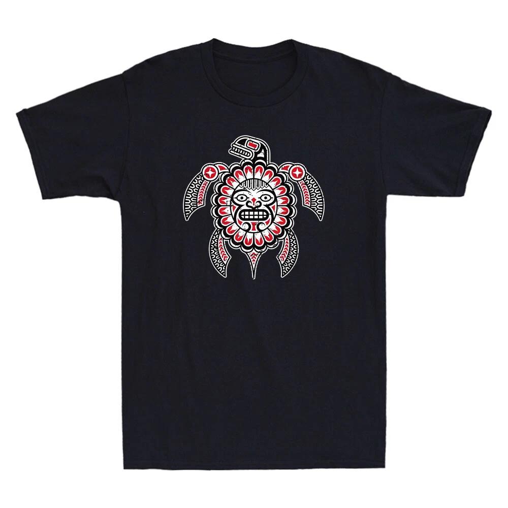 Turtle American Indian Haida Native America Indigenous Funny Retro Men s T-Shirt XXXXL
