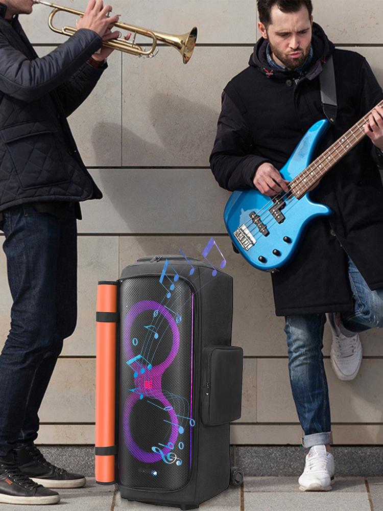 Lautsprecher-Tragetasche Verschleißfest Party-Lautsprecher Staubschutz Nylon Gepolsterte Lautsprecher-Schutzhülle für JBL Party Box 710 Zubehör