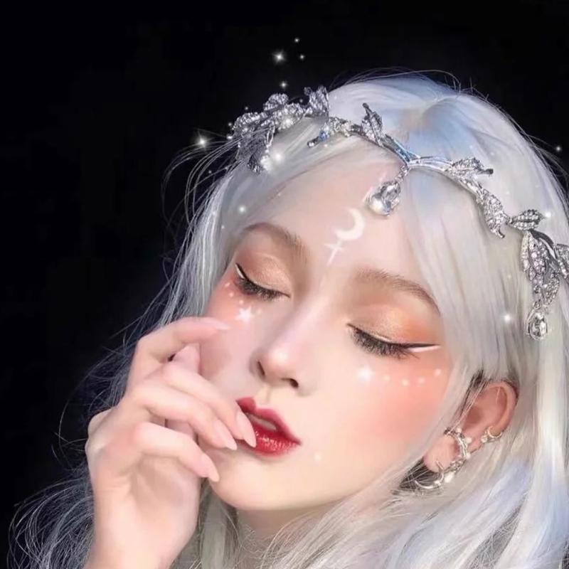 Temperament Metal Leaves Shape Headband Baroque Style Hair Hoop Bride Woman Spring Summer Wedding Party Headwear