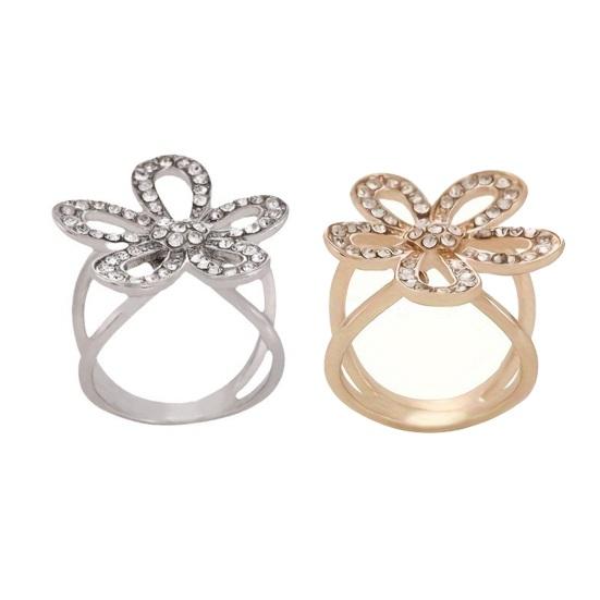 Scarf Ring Buckle And Slides for Women Rhinestone Flower Tshirt Tie Clip Floral Belt Scarf Pin Buckle for Dress Shirts Clothing Accessories