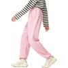 Li Ning Série Lifestyle Sportif Coupe Ample Chevilles Resserrées Décontracté Polyvalent Pantalon de Sport Tricoté Bas pour Femme Rose Clair AKLU868-7
