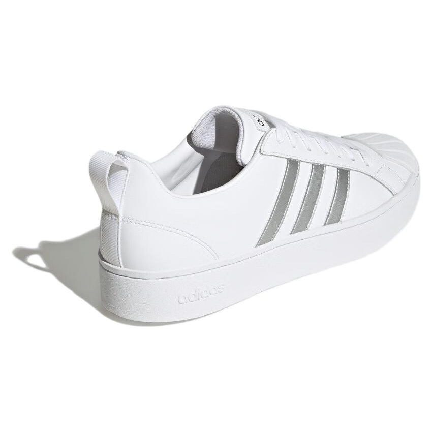 Adidas Neo Streetcheck Slip Resistant Durable Breathable Low Top Skate Shoes Unisex Sneakers White Silver ID6060