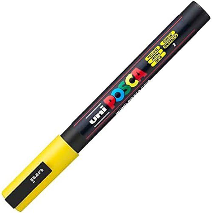 Stylo - POSCA - CF6 POCKET FINE JAUNE - Pointe Fine - Opaque - Part À L'eau