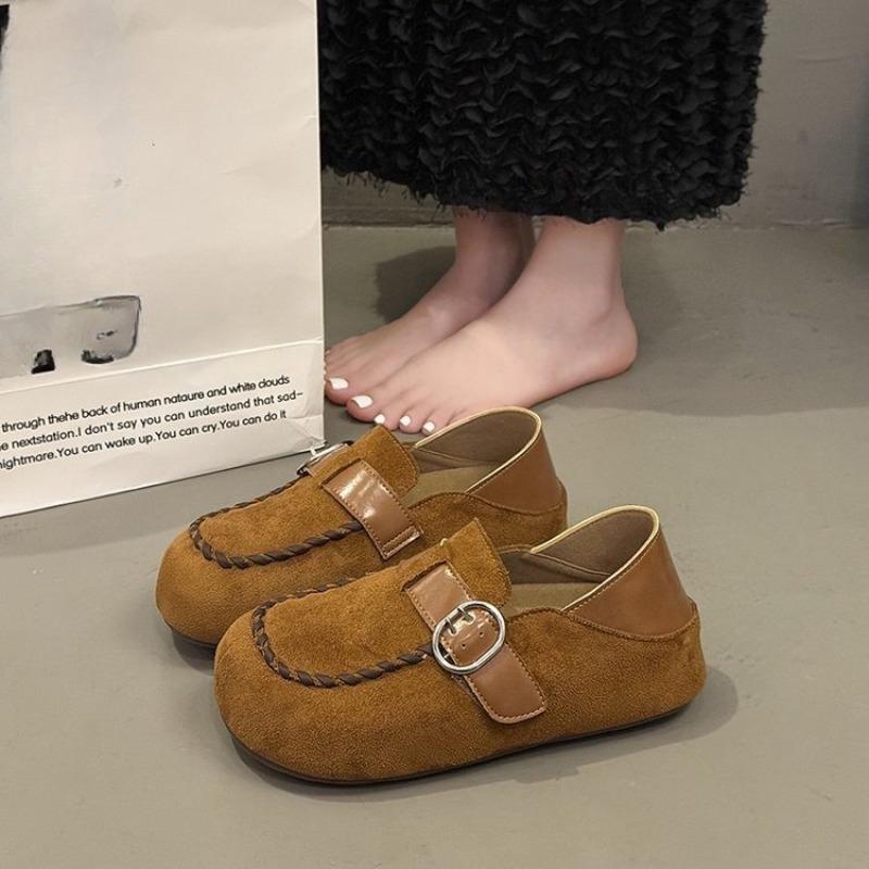 

Мода 2025 Осень Новые Туфли на платформе со скрытой высотой для женщин Ретро Повседневная мода Одинарные туфли 40