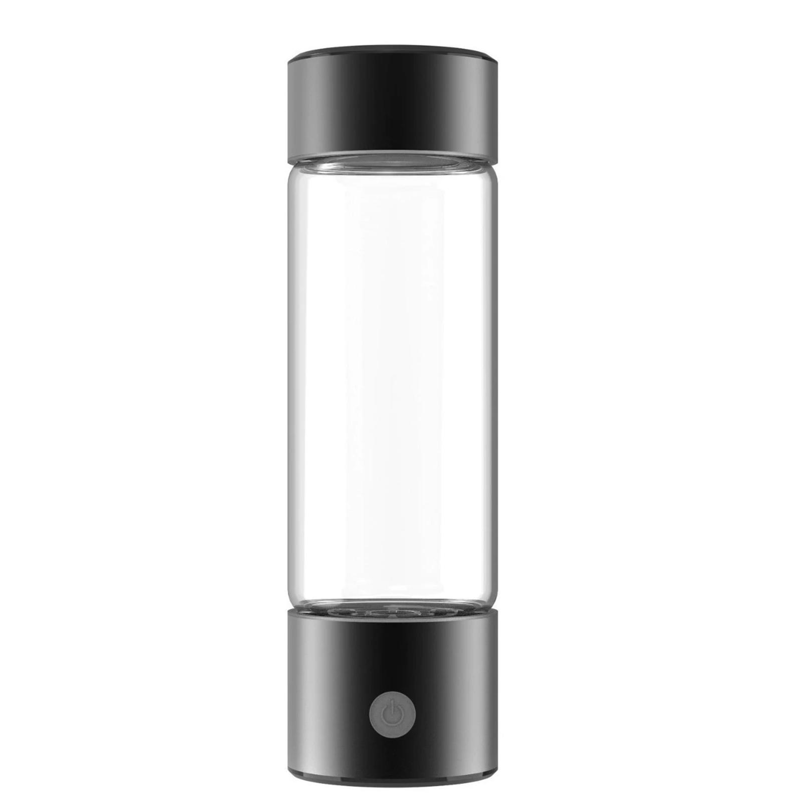 Портативная бутылка водородной воды 460 мл SPE PEM технология для повышения метаболизма и иммунитета USB L чёрный