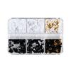 6 Grids Resin Manicure Ornament Stylish Premium Nail Five Petal Flower