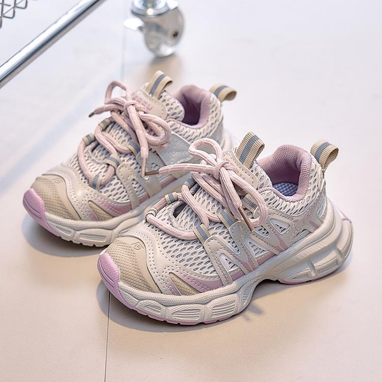 Girls' autumn new sports shoes2026Children's trendy dad shoes with breathable mesh for boys, casual shoes for toddlers