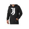 Adidas Juventus Pattern Print Hoodie Long Sleeve Sweatshirt Men Tops Black GR2919