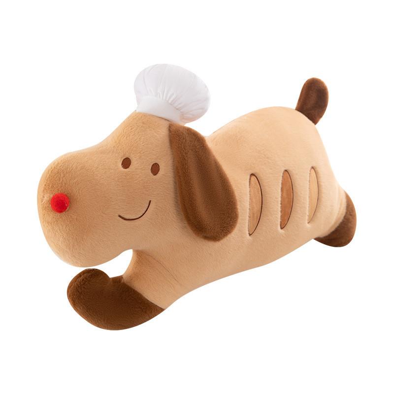 Chef Law Stick Dog Cuddle Pillow With Short Plush Cover For Nursery Gift Room