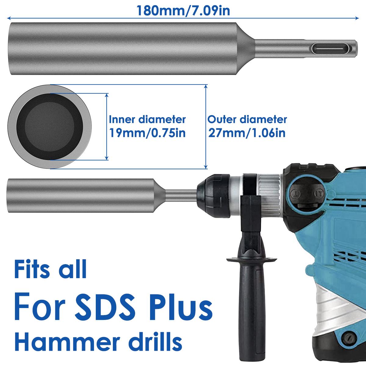 

SDS Plus Bits Ground Rod Driver Professional Must Size Steel Ground Rod Driver Adapter Bits for All SDS Plus Rotary Hammer Drill