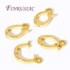 Brass Charm Enhancer Clasp 18K Gold Plated Pendant Bail Clasps Connector For Pearl Bracelet/Necklace Jewelry Making Accessories