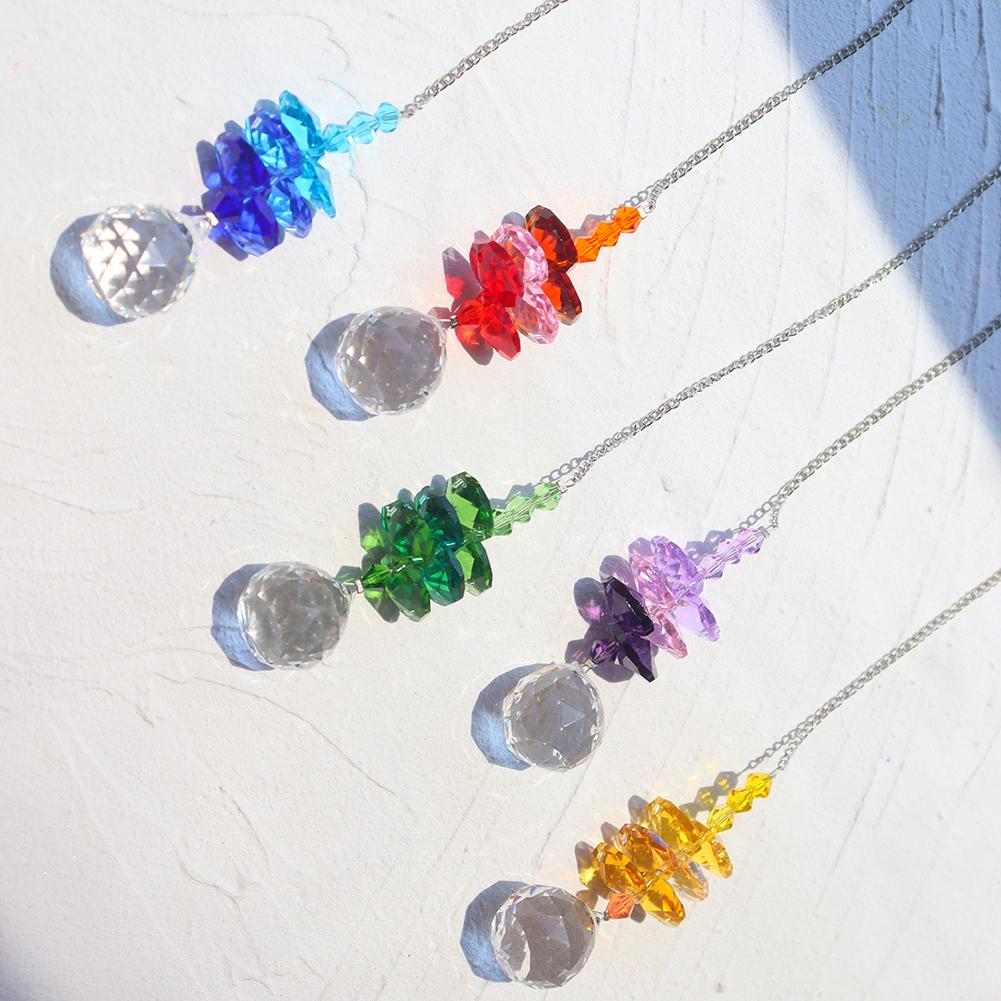 Windchimes Decoration Crystal Windchimes Yard Decorations Garden Decoration Gift for Women Mom Grandma for Home Lawn Porch Patio