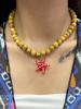 Charm Colorful Fish Pendant Necklace Glass Beads Necklace Cute Marine Animal Jewelry Gift