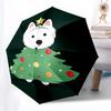 1pc Christmas Tree Dog Umbrella with Plastic Handle,Compact & Stylish,Cartoon Pattern,Outdoor UmbrellaPT565