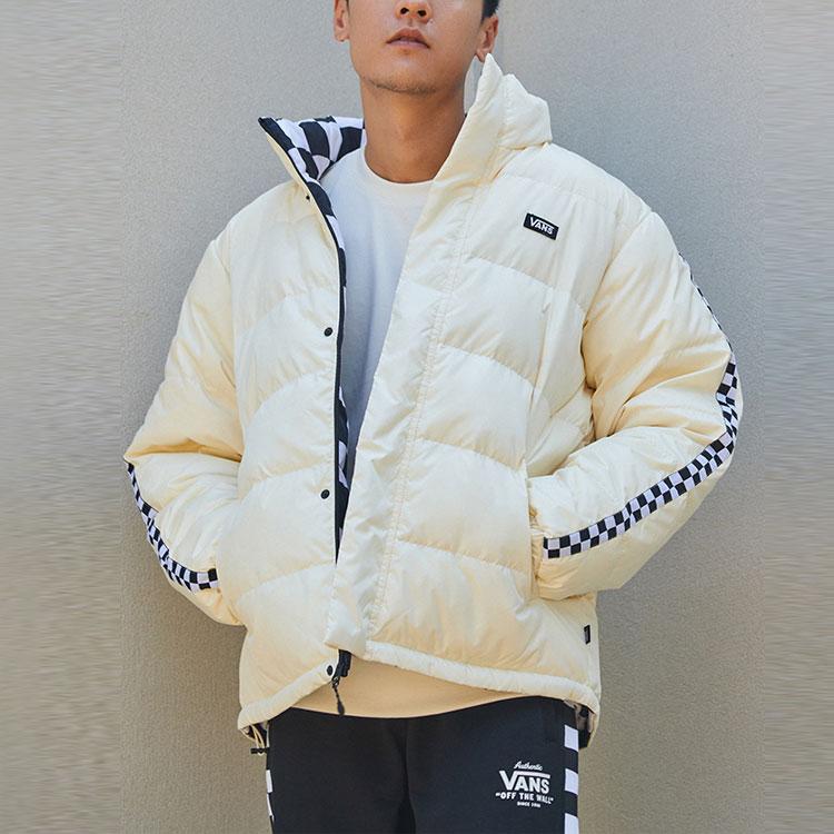 Vans Down Jackets Unisex White Stand Collar Moderate VN0A5H6T3KS