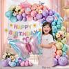 Boys Girls Cartoon Internet Celebrity Balloon Chain Scene Decoration Party Balloon Ornaments Birthday Ritual Background Wall