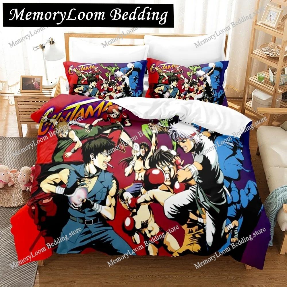 Fashion Vibrant 3D Print Anime Gintama Bedding Set Single-Twin-Full-Queen-King Size Adult Kid Bedroom Stylish Duvet Cover Sets